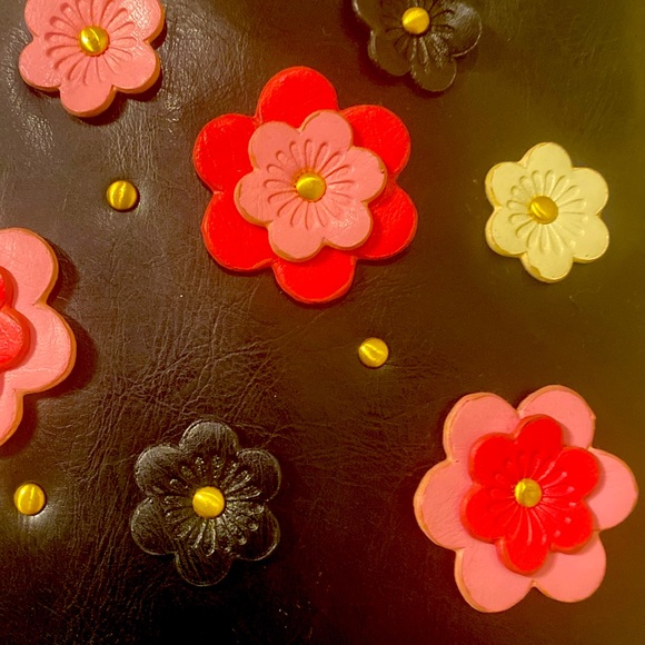 Black Sephora Hanging Makeup / Toiletry Travel Bag w Pink & White Flowers - Picture 3 of 9